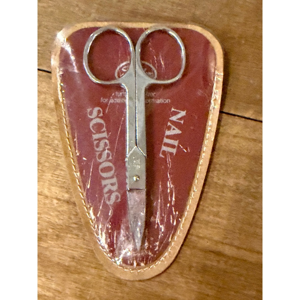 Fuller Brush 150 Vintage Nail Scissors Curved Blade with  Case